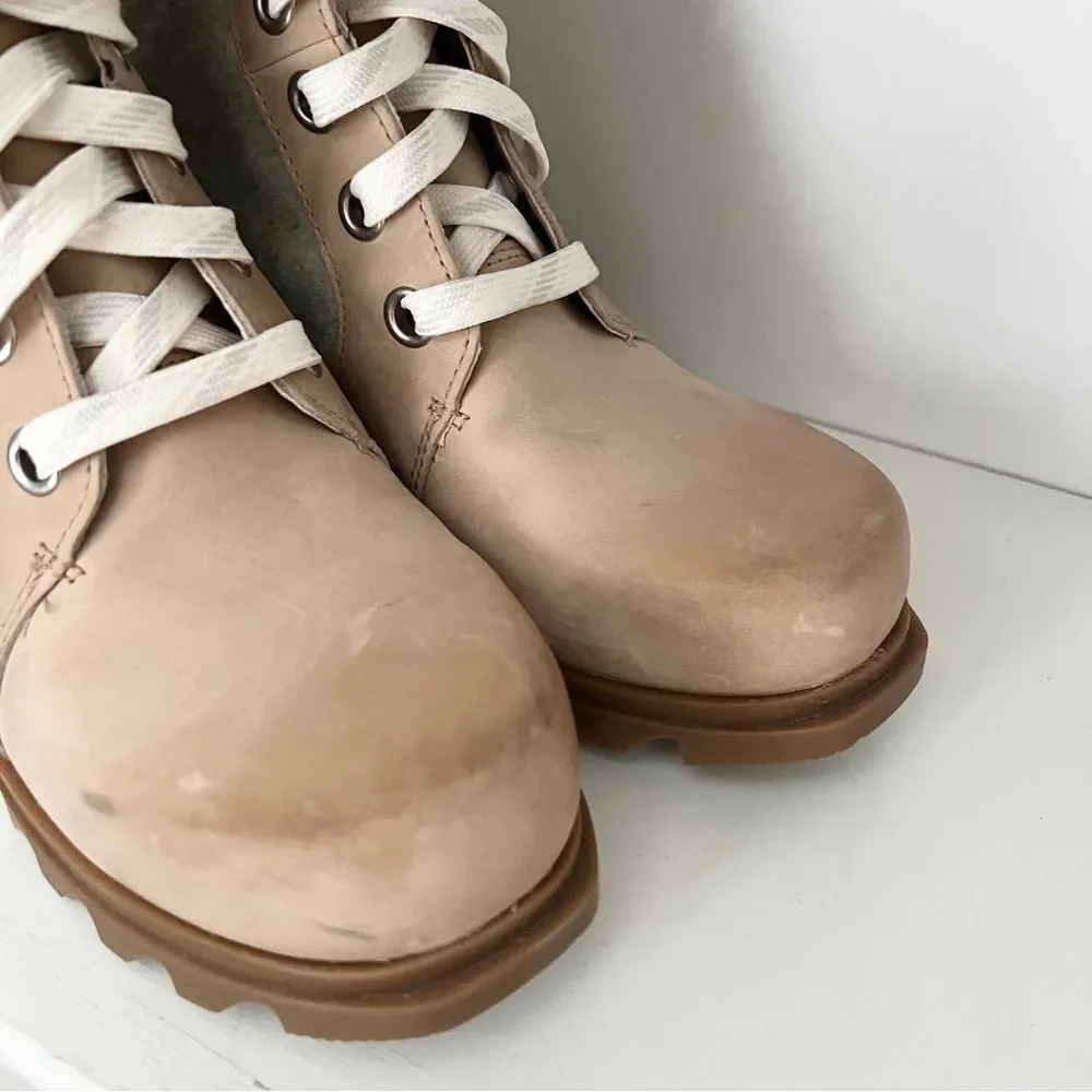 SOREL Women's Joan of Arctic Wedge II Lexie Boot Waterproof Leather Wedge 9.5